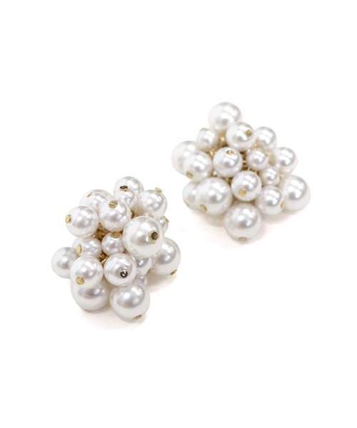 at.(アット)の「【at.】バブルピアス(ピアス(両耳用)・レディース・ゴールド/シルバー/シルバー系/ゴールド系/ホワイト系/ホワイト・ONE SIZE)」の3枚目の写真