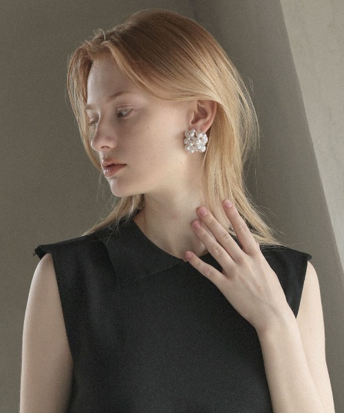 at.(アット)の「【at.】バブルピアス(ピアス(両耳用)・レディース・ゴールド/シルバー/シルバー系/ゴールド系/ホワイト系/ホワイト・ONE SIZE)」の10枚目の写真