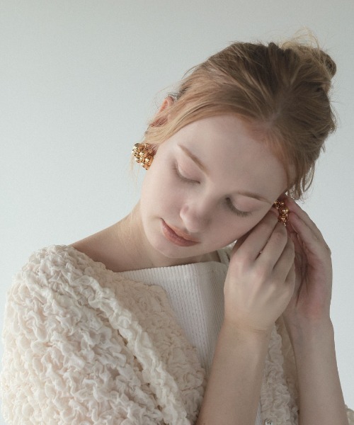 at.(アット)の「【at.】バブルピアス(ピアス(両耳用)・レディース・ゴールド/シルバー/シルバー系/ゴールド系/ホワイト系/ホワイト・ONE SIZE)」の13枚目の写真