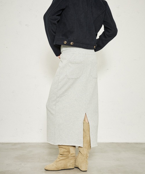 FTW(エフティダブリュー)の「WAIST RIB LONG SKIRT(スカート・レディース・グレー/ネイビー/ブラック・MEDIUM/SMALL)」の21枚目の写真
