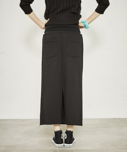 FTW(エフティダブリュー)の「WAIST RIB LONG SKIRT(スカート・レディース・グレー/ネイビー/ブラック・MEDIUM/SMALL)」の7枚目の写真