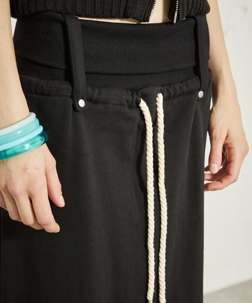 FTW(エフティダブリュー)の「WAIST RIB LONG SKIRT(スカート・レディース・グレー/ネイビー/ブラック・MEDIUM/SMALL)」の10枚目の写真
