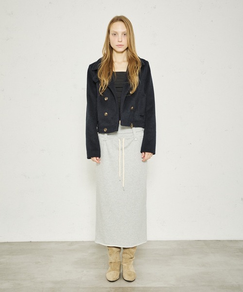 FTW(エフティダブリュー)の「WAIST RIB LONG SKIRT(スカート・レディース・グレー/ネイビー/ブラック・MEDIUM/SMALL)」の22枚目の写真