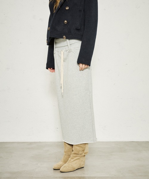 FTW(エフティダブリュー)の「WAIST RIB LONG SKIRT(スカート・レディース・グレー/ネイビー/ブラック・MEDIUM/SMALL)」の17枚目の写真