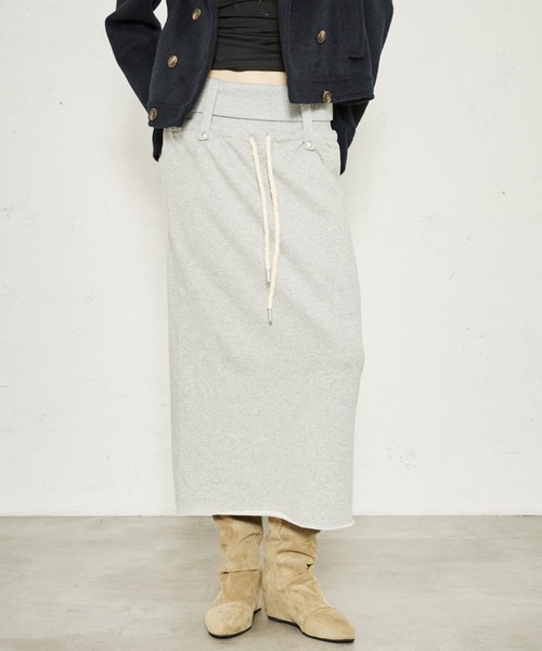 FTW(エフティダブリュー)の「WAIST RIB LONG SKIRT(スカート・レディース・グレー/ネイビー/ブラック・MEDIUM/SMALL)」の20枚目の写真