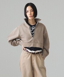 BEAMS BOY | maturely / ロング ジップ スタンド オーガニック コットン(スウェット)