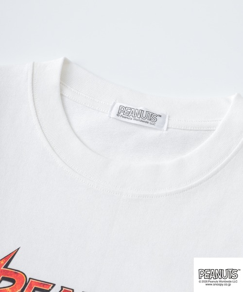 PEANUTS（ピーナッツ）の「PEANUTSロックバンド半袖Tシャツ（Tシャツ/カットソー・メンズ・オフホワイト/ブラック/ホワイト系/ブラック系・M/LL/L/S）」の13枚目の写真