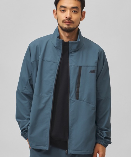 NEW BALANCE(ニューバランス)の「【別注】ニューバランス New Balance ウーブンスタンドカラージャケットストレッチ 限定コラボ(ナイロンジャケット・メンズ・ネイビー/ブラック/カーキ・L/3L/M/S)」の3枚目の写真