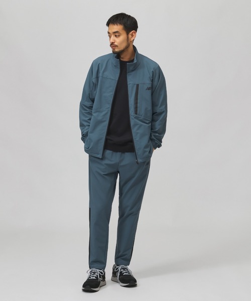 NEW BALANCE(ニューバランス)の「【別注】ニューバランス New Balance ウーブンスタンドカラージャケットストレッチ 限定コラボ(ナイロンジャケット・メンズ・ネイビー/ブラック/カーキ・L/3L/M/S)」の14枚目の写真