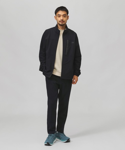 NEW BALANCE(ニューバランス)の「【別注】ニューバランス New Balance ウーブンスタンドカラージャケットストレッチ 限定コラボ(ナイロンジャケット・メンズ・ネイビー/ブラック/カーキ・L/3L/M/S)」の7枚目の写真