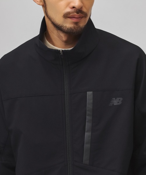 NEW BALANCE(ニューバランス)の「【別注】ニューバランス New Balance ウーブンスタンドカラージャケットストレッチ 限定コラボ(ナイロンジャケット・メンズ・ネイビー/ブラック/カーキ・L/3L/M/S)」の8枚目の写真