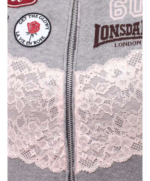 jouetie（ジュエティ）の「【LONSDALE×jouetie】ZIPニットカーデ（カーディガン/ボレロ・レディース・グレー/ブラック/ネイビー・FREE）」の8枚目の写真