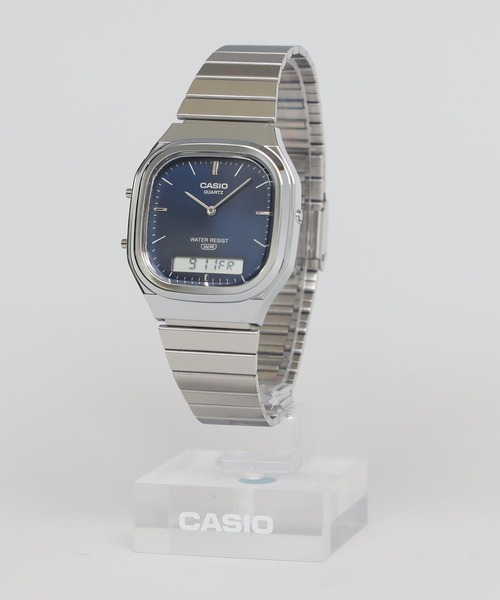 CASIO(カシオ)の「CASIO CLASSIC / AQ-240E-2A2JF(アナログ腕時計・メンズ・ネイビー・FREE)」の3枚目の写真