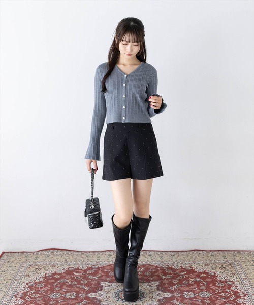 clear(クリア)の「厚底チャンキーヒールロングブーツ(ブーツ・レディース・ブラック・M/L)」の6枚目の写真