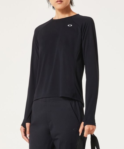 OAKLEY(オークリー)の「オークリー RADIANT QD OP L/S TEE 10.0/Tシャツ/スポーツ・トレーニング/レディース//OAKLEY(Tシャツ/カットソー・レディース・ホワイト/ブラック/ライトブルー・XS/S/M/L)」の1枚目の写真