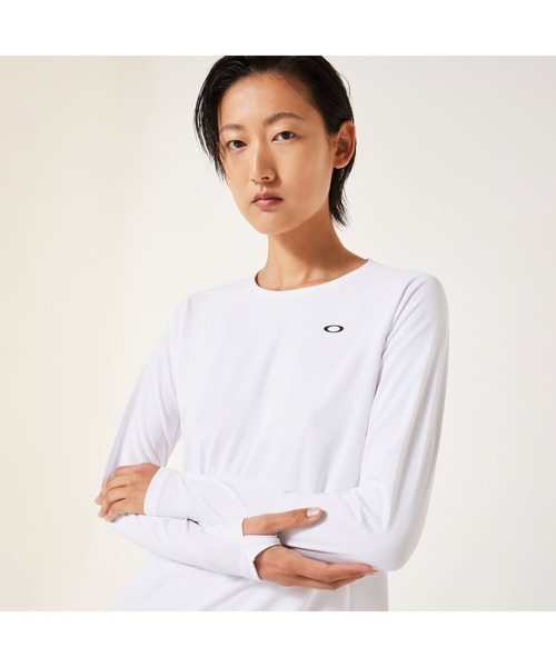 OAKLEY(オークリー)の「オークリー RADIANT QD OP L/S TEE 10.0/Tシャツ/スポーツ・トレーニング/レディース//OAKLEY(Tシャツ/カットソー・レディース・ホワイト/ブラック/ライトブルー・XS/S/M/L)」の7枚目の写真