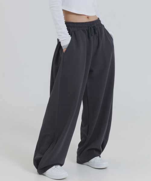 PIANER(ピアネール)の「ピンチカーブドスウェットパンツ(チャコール)(スウェットパンツ・レディース・チャコール・MEDIUM/LARGE/X-LARGE)」の3枚目の写真