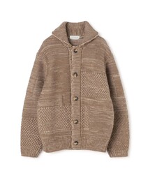 TOMORROWLAND tricot パッチワーク チャンキーニットブルゾン