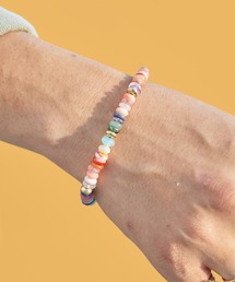 Akashic Tree（アカシックツリー）の「Akashic Tree/アカシックツリー ナチュラルストーンミックスブレスレット ハンドメイド スクエア ブレスレット メンズ レディース アクセサリー 2026年秋冬 秋服 冬服（ブレスレット）」