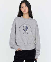 ダルメシアン グラフィック スウェットシャツ グレー MDTS109GRAY