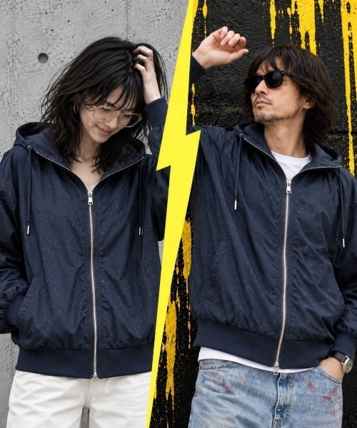 KAMINARI_TOKIO(カミナリトキオ)の「ラインストーン フーデットブルゾン(ブルゾン・レディース・ライトブルー/ブラック/ネイビー/レッド/イエロー/アイボリー・FREE)」の19枚目の写真