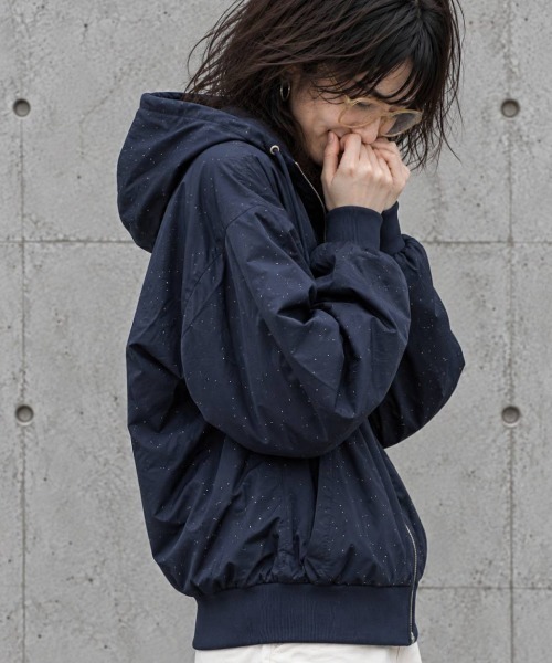 KAMINARI_TOKIO(カミナリトキオ)の「ラインストーン フーデットブルゾン(ブルゾン・レディース・ライトブルー/ブラック/ネイビー/レッド/イエロー/アイボリー・FREE)」の17枚目の写真