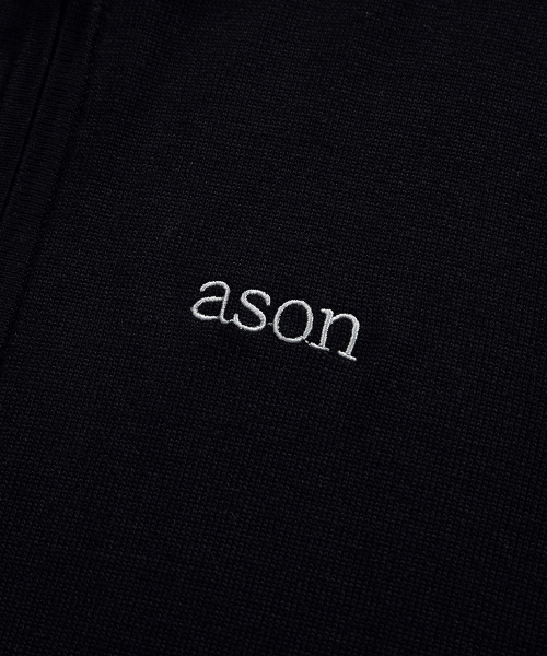 ASON(アズオン)の「FABLE KNIT HOOD ZIP-UP / BLACK(パーカー・レディース・その他・FREE)」の4枚目の写真
