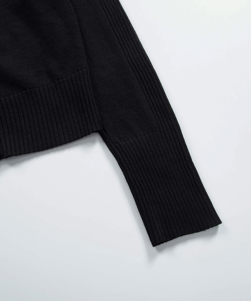 ASON(アズオン)の「FABLE KNIT HOOD ZIP-UP / BLACK(パーカー・レディース・その他・FREE)」の6枚目の写真