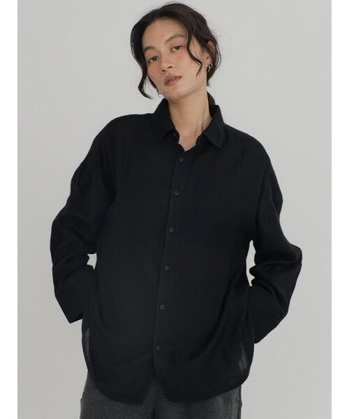 セール】Wool gauze overshirt（シャツ/ブラウス）｜FIKA.（フィーカ 