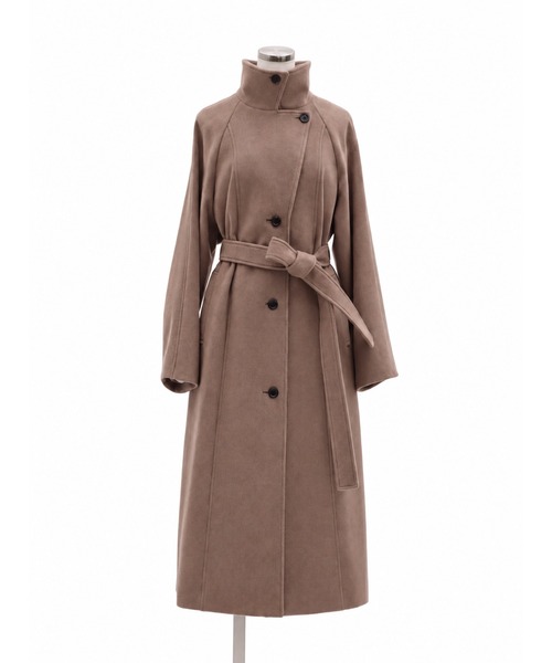 PUBLIC TOKYO（パブリックトウキョウ）の「【ZOZO限定先行発売】【日本製】新型wool100 3wayロングコート/ウール100％コート/ロングコート/オフィスカジュアル/オケージョン/保温/撥水/静電気防止/ウール100%/冬服/通勤/オンライン限定（ステンカラーコート・レディース・ブラック/ベージュ/ブラウン・1/2）」の21枚目の写真