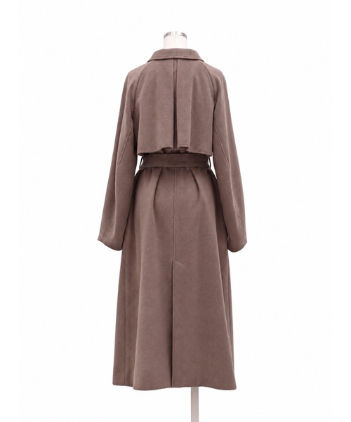 PUBLIC TOKYO（パブリックトウキョウ）の「【ZOZO限定先行発売】【日本製】新型wool100 3wayロングコート/ウール100％コート/ロングコート/オフィスカジュアル/オケージョン/保温/撥水/静電気防止/ウール100%/冬服/通勤/オンライン限定（ステンカラーコート・レディース・ブラック/ベージュ/ブラウン・1/2）」の20枚目の写真