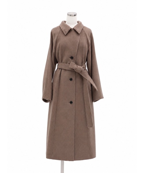 PUBLIC TOKYO（パブリックトウキョウ）の「【ZOZO限定先行発売】【日本製】新型wool100 3wayロングコート/ウール100％コート/ロングコート/オフィスカジュアル/オケージョン/保温/撥水/静電気防止/ウール100%/冬服/通勤/オンライン限定（ステンカラーコート・レディース・ブラック/ベージュ/ブラウン・1/2）」の22枚目の写真