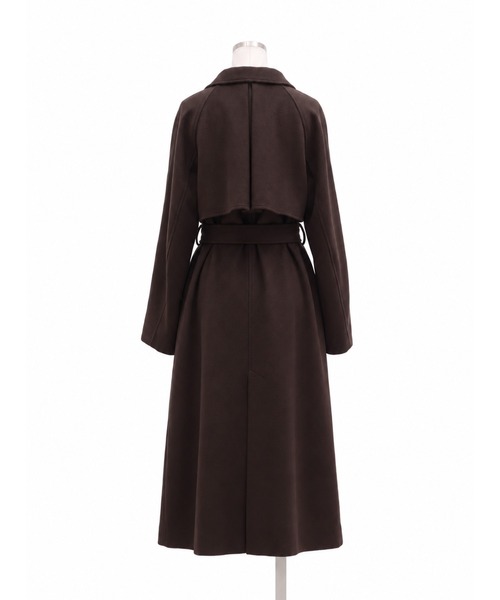 PUBLIC TOKYO（パブリックトウキョウ）の「【ZOZO限定先行発売】【日本製】新型wool100 3wayロングコート/ウール100％コート/ロングコート/オフィスカジュアル/オケージョン/保温/撥水/静電気防止/ウール100%/冬服/通勤/オンライン限定（ステンカラーコート・レディース・ブラック/ベージュ/ブラウン・1/2）」の14枚目の写真