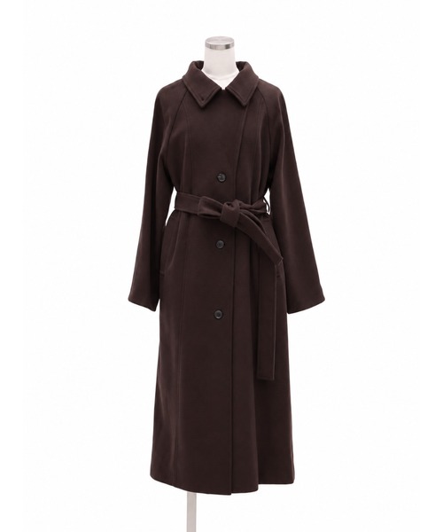 PUBLIC TOKYO（パブリックトウキョウ）の「【ZOZO限定先行発売】【日本製】新型wool100 3wayロングコート/ウール100％コート/ロングコート/オフィスカジュアル/オケージョン/保温/撥水/静電気防止/ウール100%/冬服/通勤/オンライン限定（ステンカラーコート・レディース・ブラック/ベージュ/ブラウン・1/2）」の17枚目の写真