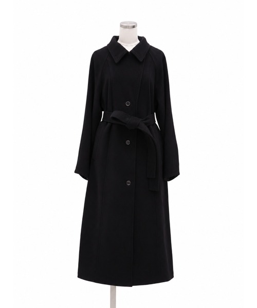 PUBLIC TOKYO（パブリックトウキョウ）の「【ZOZO限定先行発売】【日本製】新型wool100 3wayロングコート/ウール100％コート/ロングコート/オフィスカジュアル/オケージョン/保温/撥水/静電気防止/ウール100%/冬服/通勤/オンライン限定（ステンカラーコート・レディース・ブラック/ベージュ/ブラウン・1/2）」の11枚目の写真
