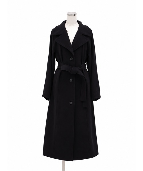 PUBLIC TOKYO（パブリックトウキョウ）の「【ZOZO限定先行発売】【日本製】新型wool100 3wayロングコート/ウール100％コート/ロングコート/オフィスカジュアル/オケージョン/保温/撥水/静電気防止/ウール100%/冬服/通勤/オンライン限定（ステンカラーコート・レディース・ブラック/ベージュ/ブラウン・1/2）」の12枚目の写真