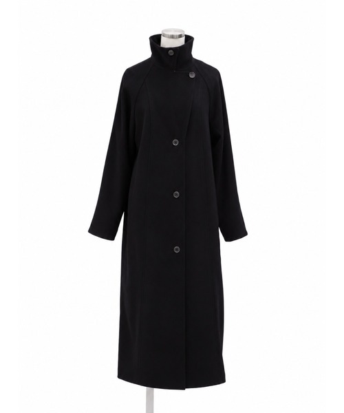 PUBLIC TOKYO（パブリックトウキョウ）の「【ZOZO限定先行発売】【日本製】新型wool100 3wayロングコート/ウール100％コート/ロングコート/オフィスカジュアル/オケージョン/保温/撥水/静電気防止/ウール100%/冬服/通勤/オンライン限定（ステンカラーコート・レディース・ブラック/ベージュ/ブラウン・1/2）」の7枚目の写真