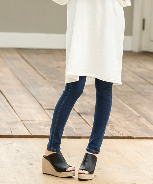 Re:EDIT（リエディ）の「《人気NO.1サボサンダル》ジュート巻きウェッジソールサンダル/サボ/シューズ[CHICMUSE][リエディオリジナル]（サンダル・レディース・ネイビー/ブラック系その他/ブラック×ブラック/ホワイト×ホワイト/マルチ/ベージュ/ブラック/アイボリー/カーキ/ホワイト系その他/ブラウン/レッド/ライトホワイト/ダークブラック/パイソン・LARGE/SMALL/MEDIUM/X-LARGE）」の7枚目の写真