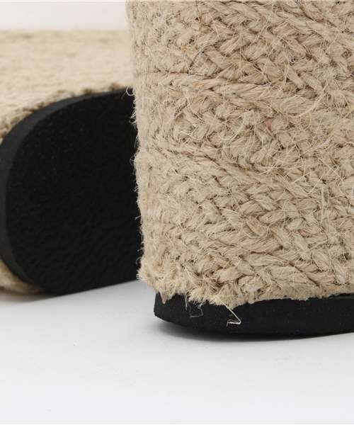 Re:EDIT（リエディ）の「《人気NO.1サボサンダル》ジュート巻きウェッジソールサンダル/サボ/シューズ[CHICMUSE][リエディオリジナル]（サンダル・レディース・ネイビー/ブラック系その他/ブラック×ブラック/ホワイト×ホワイト/マルチ/ベージュ/ブラック/アイボリー/カーキ/ホワイト系その他/ブラウン/レッド/ライトホワイト/ダークブラック/パイソン・LARGE/SMALL/MEDIUM/X-LARGE）」の18枚目の写真