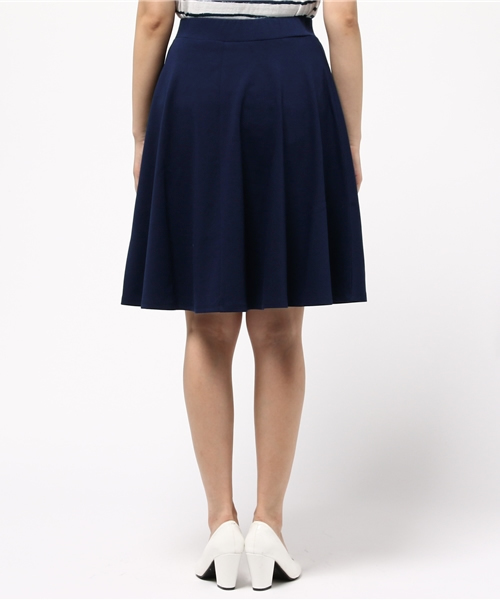 N.(N. Natural Beauty Basic)(エヌエヌナチュラルビューティーベーシック)の「ポンチセットアップ フレアスカート(スカート・レディース・ホワイト/ネイビー/オレンジ・MEDIUM)」の6枚目の写真