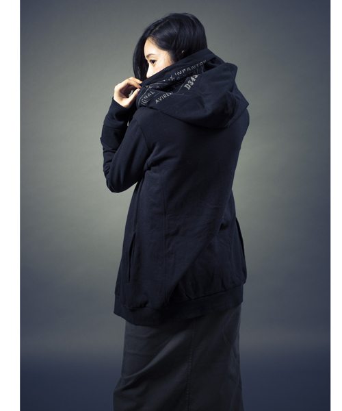 AVIREX（アヴィレックス）の「avirex/ アヴィレックス / STRETCH PRINT PARKA/ ストレッチ　プリント　パーカー（パーカー・レディース・グレー/ブラック・MEDIUM/SMALL）」の12枚目の写真