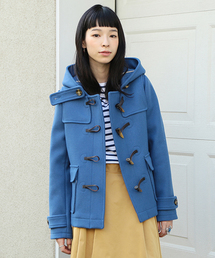 草 安心させる メナジェリー 水色 ダッフル コート Con Matsu Jp