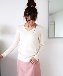 N.（N. Natural Beauty Basic） | ◆ウールベーシックVネックニット(ニット/セーター)