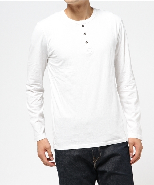 Denim & Supply Ralph Lauren（デニムアンドサプライラルフローレン）の「コットン ジャージー ヘンリー（Tシャツ/カットソー・メンズ・ホワイト・MEDIUM/SMALL/LARGE/X-SMALL）」の7枚目の写真