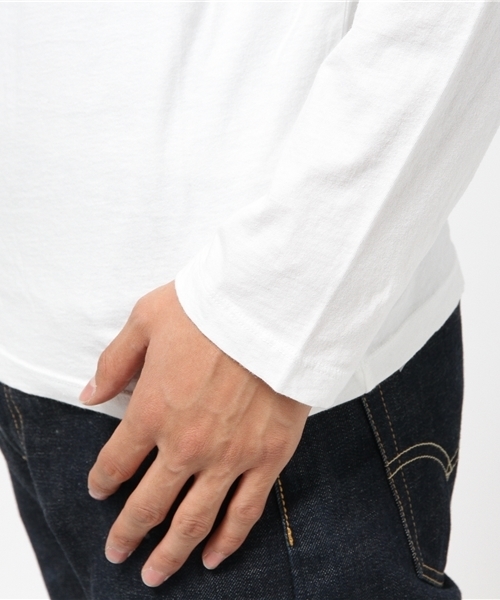 Denim & Supply Ralph Lauren（デニムアンドサプライラルフローレン）の「コットン ジャージー ヘンリー（Tシャツ/カットソー・メンズ・ホワイト・MEDIUM/SMALL/LARGE/X-SMALL）」の11枚目の写真