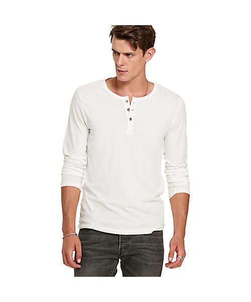 Denim & Supply Ralph Lauren（デニムアンドサプライラルフローレン）の「コットン ジャージー ヘンリー（Tシャツ/カットソー・メンズ・ホワイト・MEDIUM/SMALL/LARGE/X-SMALL）」の2枚目の写真