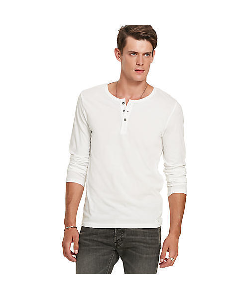 Denim & Supply Ralph Lauren（デニムアンドサプライラルフローレン）の「コットン ジャージー ヘンリー（Tシャツ/カットソー・メンズ・ホワイト・MEDIUM/SMALL/LARGE/X-SMALL）」の5枚目の写真