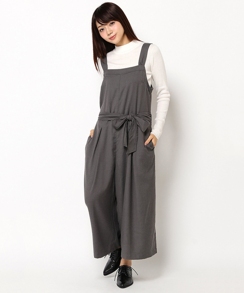 LBC(エルビーシー)の「リボンサロペット (サロペット/オーバーオール・レディース・ネイビー/チャコールグレー・LARGE/MEDIUM)」の12枚目の写真