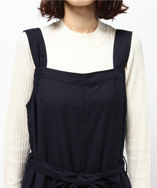 LBC(エルビーシー)の「リボンサロペット (サロペット/オーバーオール・レディース・ネイビー/チャコールグレー・LARGE/MEDIUM)」の6枚目の写真