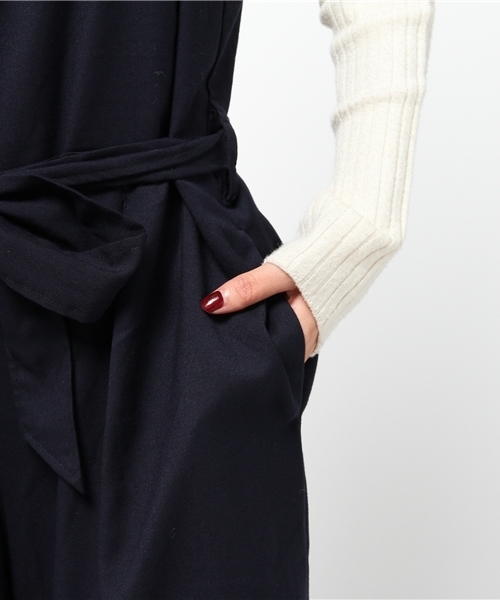 LBC(エルビーシー)の「リボンサロペット (サロペット/オーバーオール・レディース・ネイビー/チャコールグレー・LARGE/MEDIUM)」の7枚目の写真